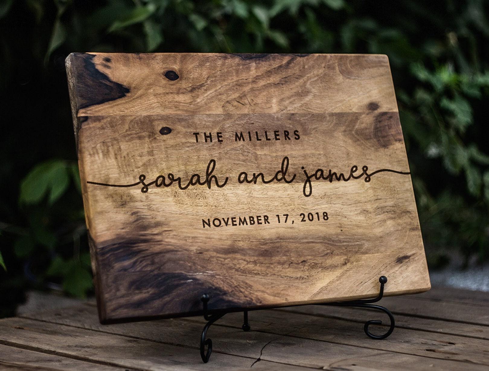Personalized Cutting Board – Wedding Gift for Couple, Custom Engraved Wooden Board | Bridal Shower, Housewarming Gift for Family Personalized Cutting Board – Wedding Gift for Couple, Custom Engraved Wooden Board | Bridal Shower, Housewarming Gift for Family