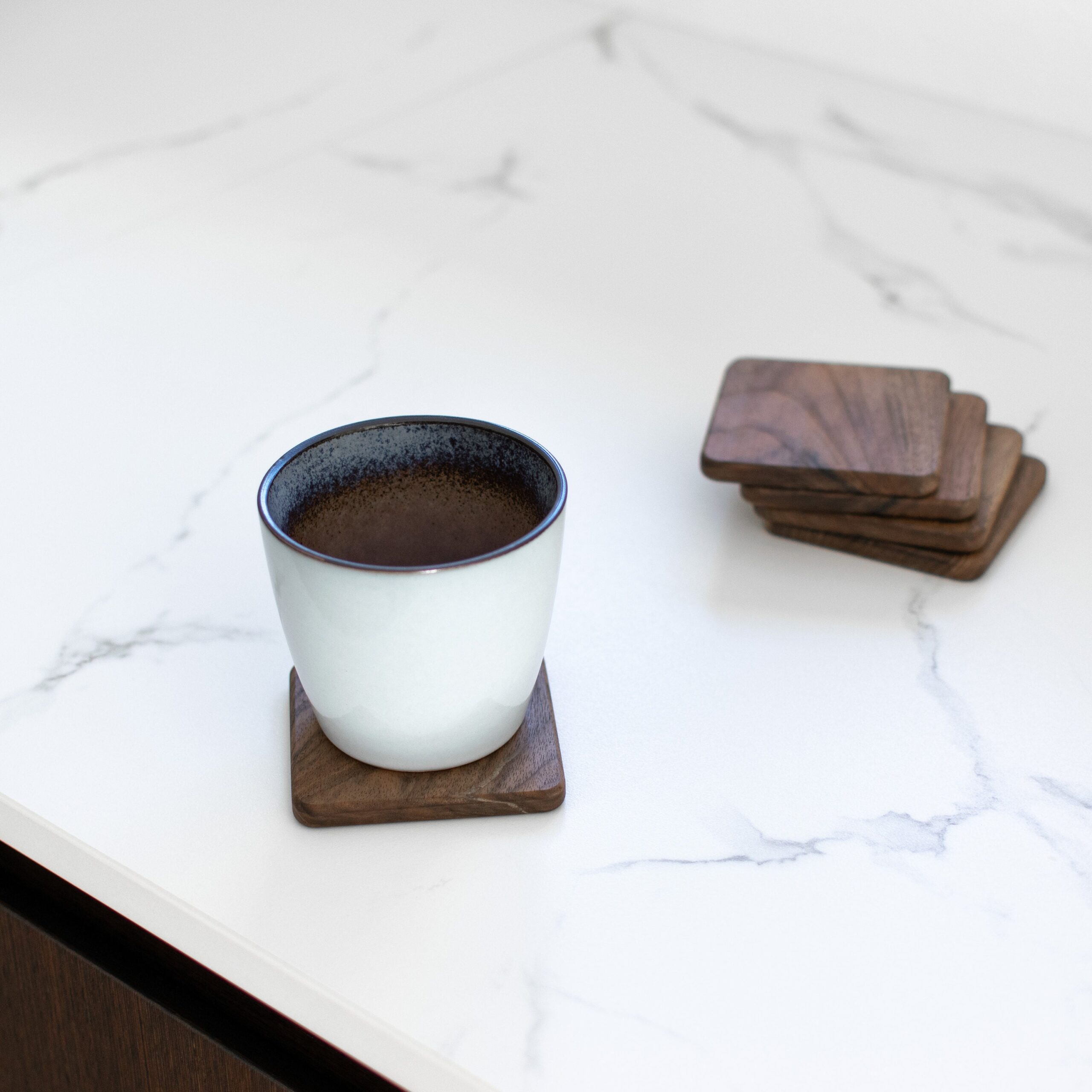 Wooden Coasters for Glasses, Cups, or Candles – Set of 4 Wooden Coasters for Glasses, Cups, or Candles – Set of 4