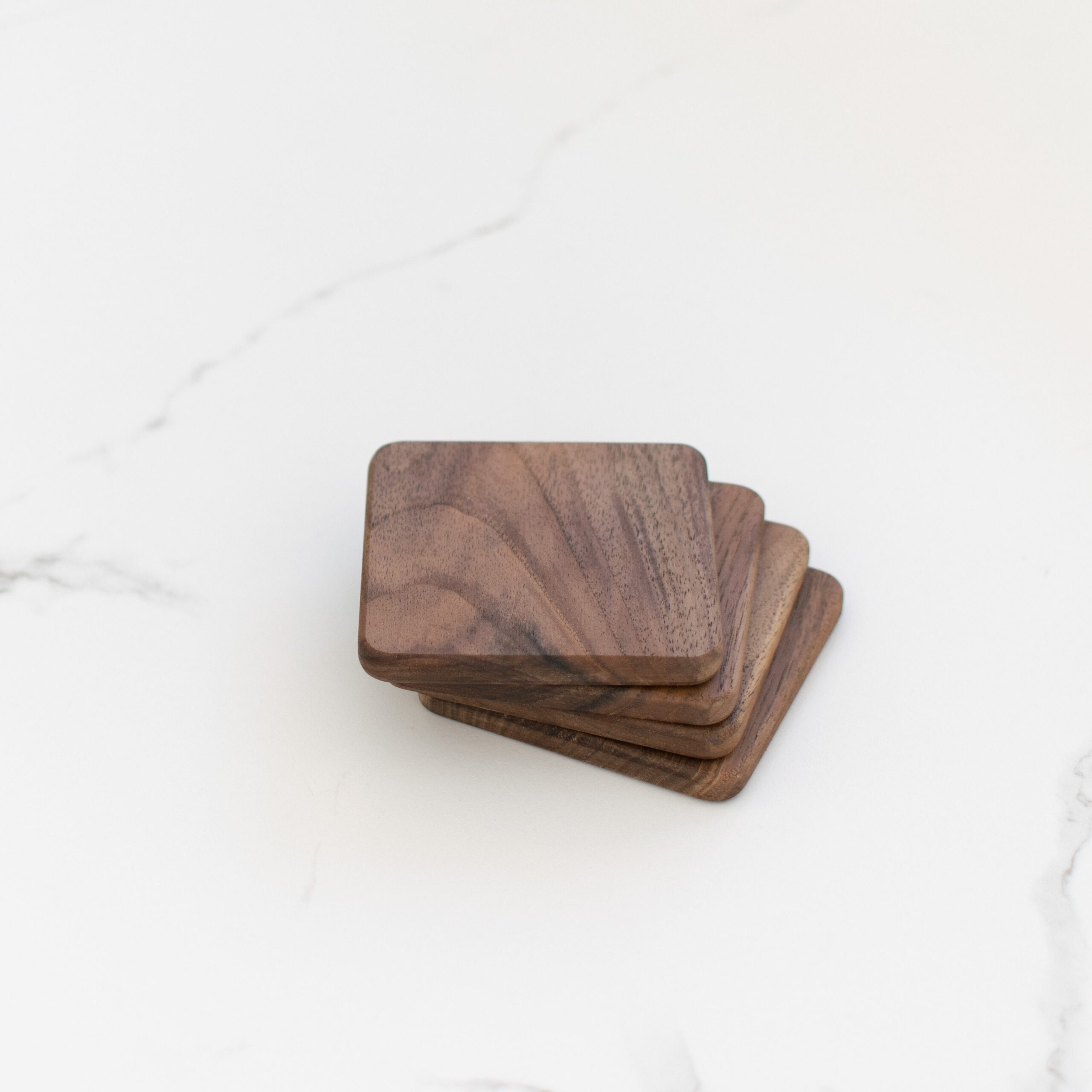 Wooden Coasters for Glasses, Cups, or Candles – Set of 4 Wooden Coasters for Glasses, Cups, or Candles – Set of 4