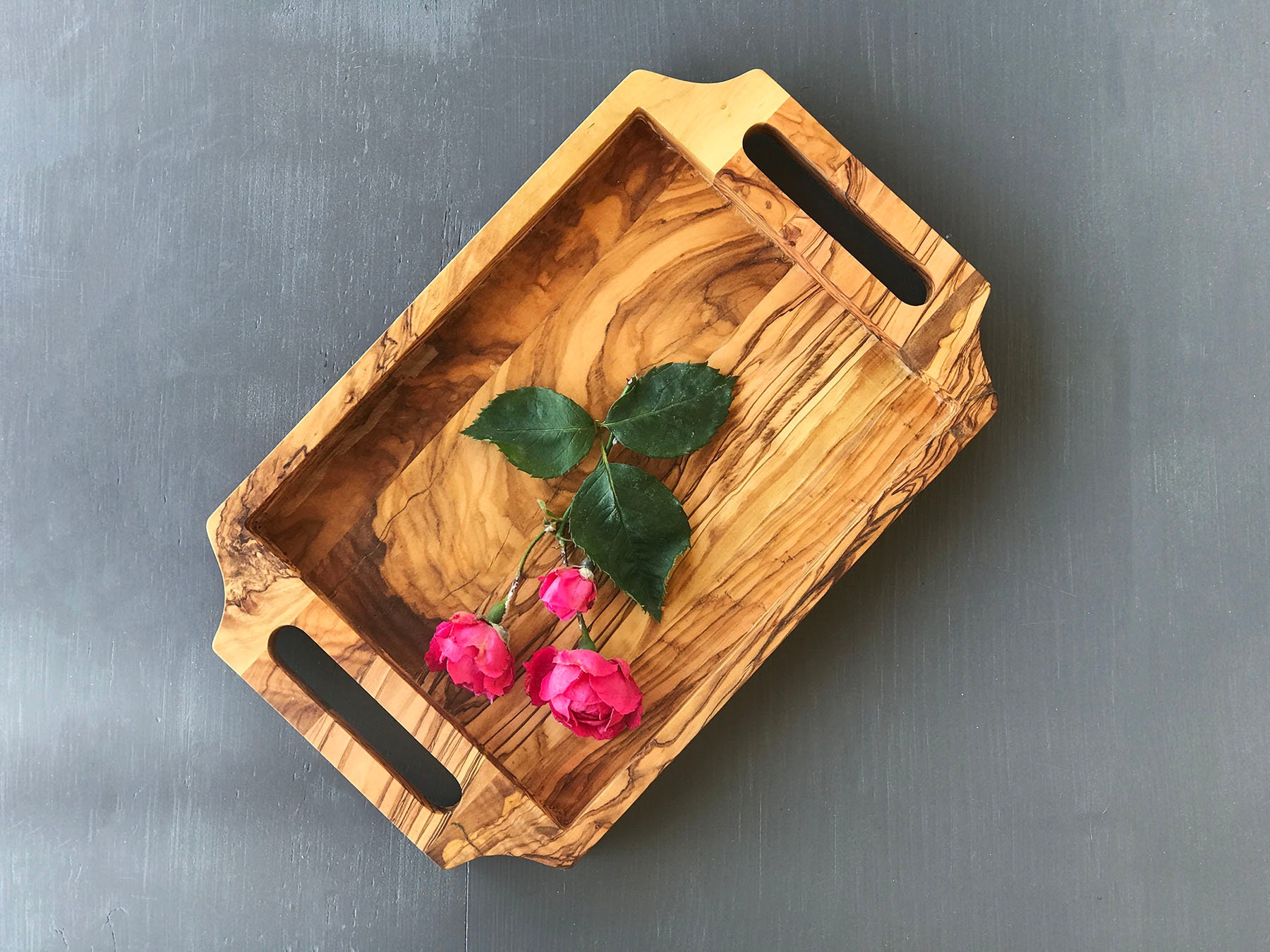 Personalized Olive Wood Serving Tray Personalized Olive Wood Serving Tray