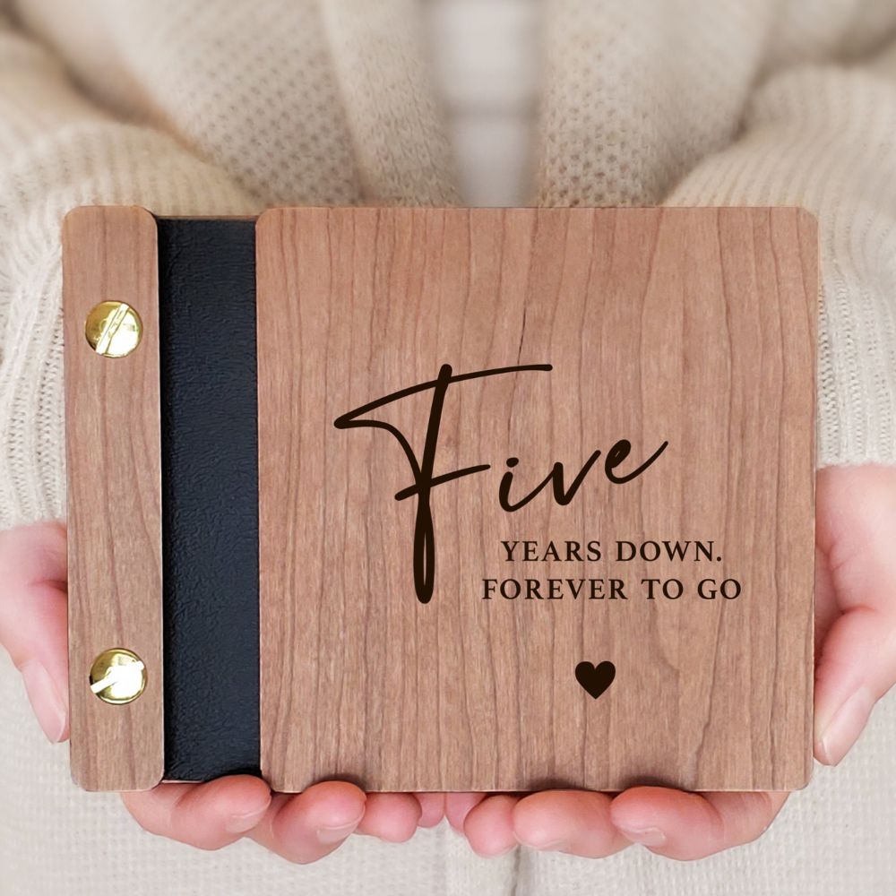 5th Anniversary Wood Gift - Meaningful Present for Her, Him, Couple 5th Anniversary Wood Gift - Meaningful Present for Her, Him, Couple