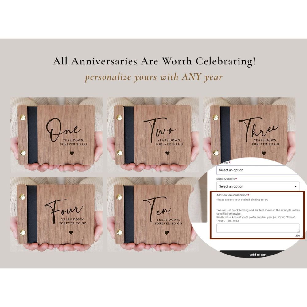 5th Anniversary Wood Gift - Meaningful Present for Her, Him, Couple 5th Anniversary Wood Gift - Meaningful Present for Her, Him, Couple